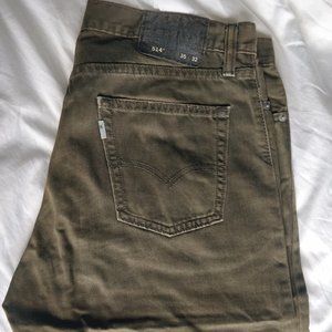 Men's Levi's 514 Olive Jeans - 35x32